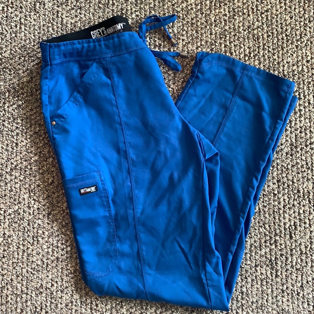 Women’s royal blue Grey’s anatomy scrub pants